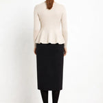 Siyah Midi Boy Triko Etek - Mısırlı 1951