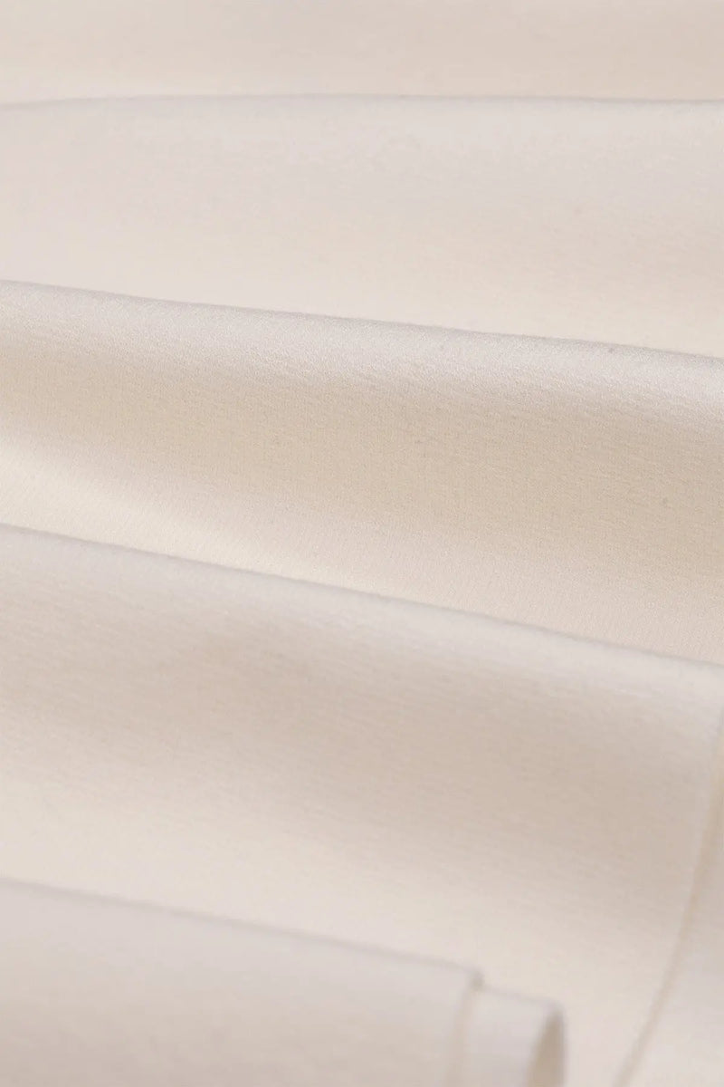 Ekru Peplum Triko Kadın Kazak