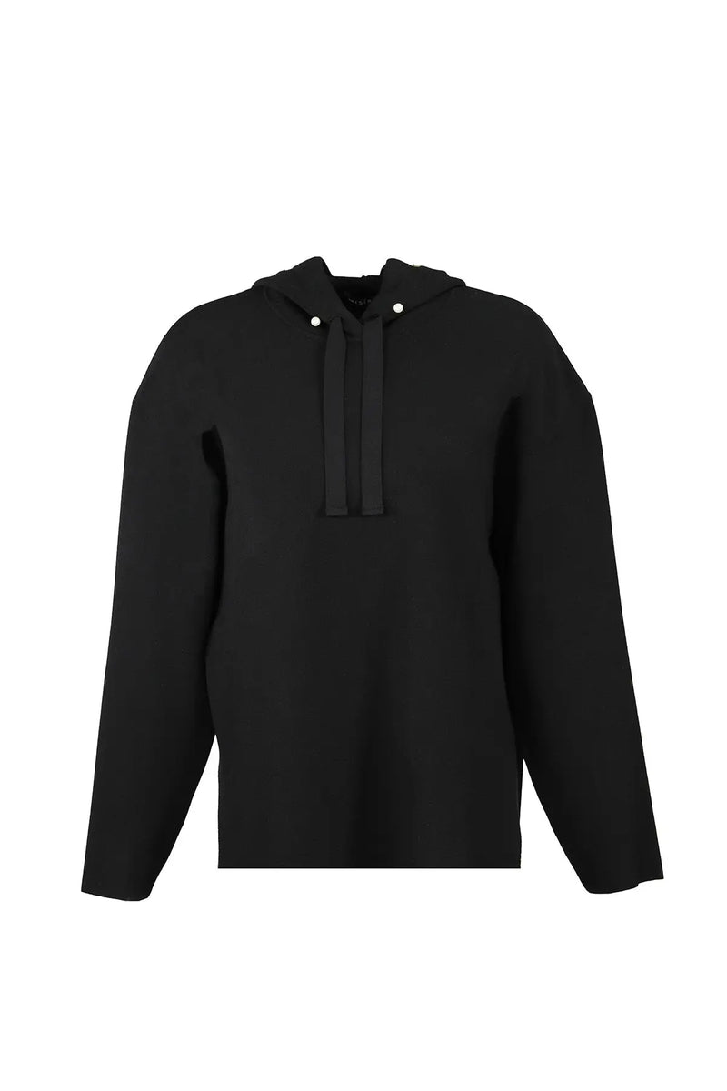 Siyah İnci Detaylı Kadın Sweatshirt  Mısırlı 1951