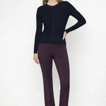 Acı Kahve Geniş Paça Crop Kadın Pantolon  Mısırlı 1951