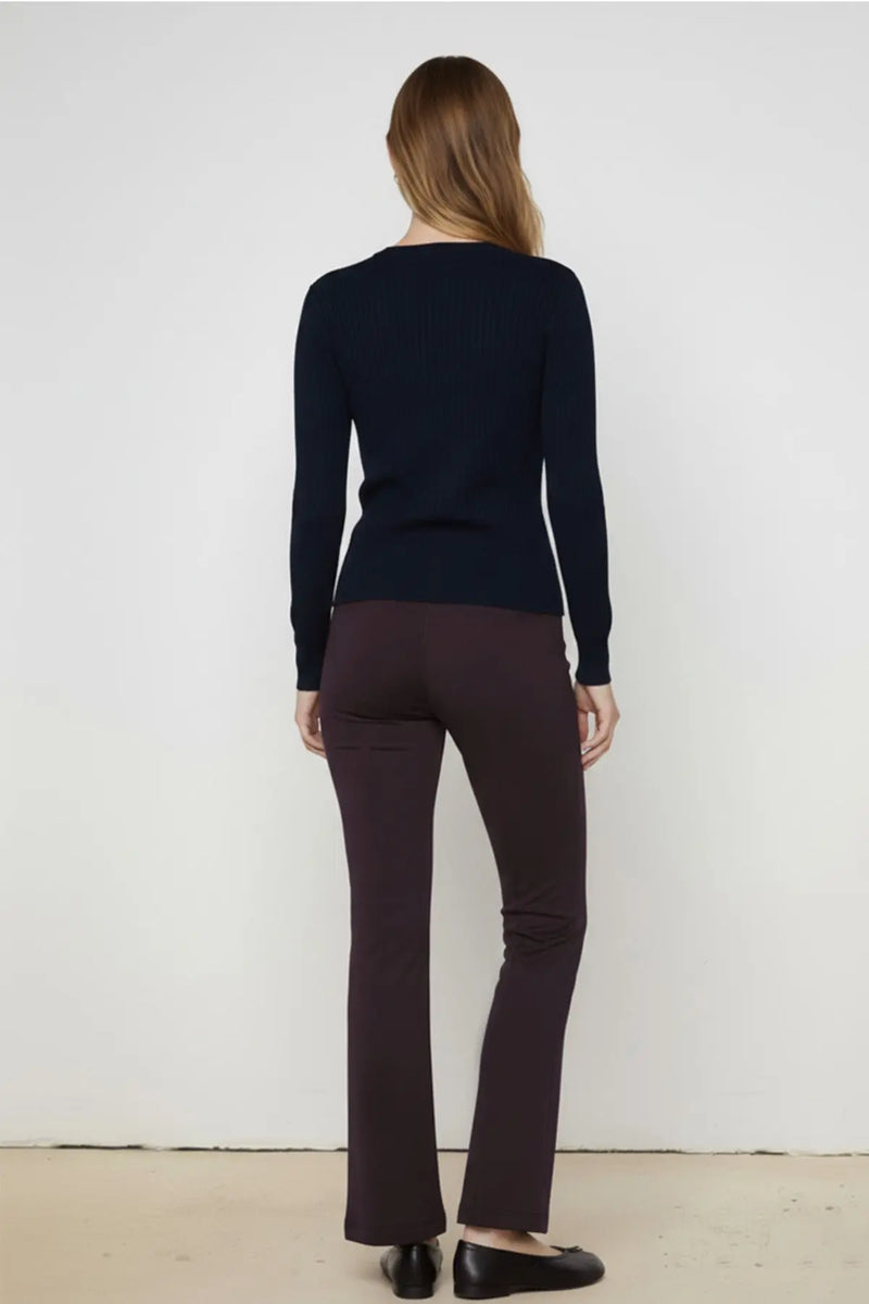 Acı Kahve Geniş Paça Crop Kadın Pantolon  Mısırlı 1951