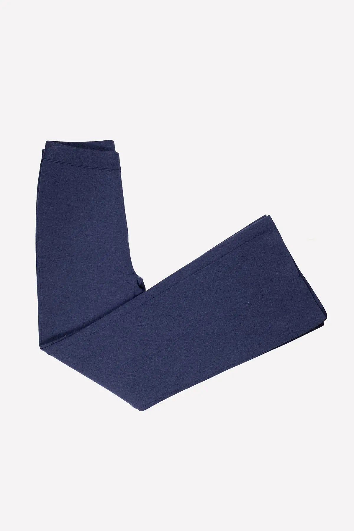 Lacivert Geniş Paça Crop Kadın Pantolon  Mısırlı 1951