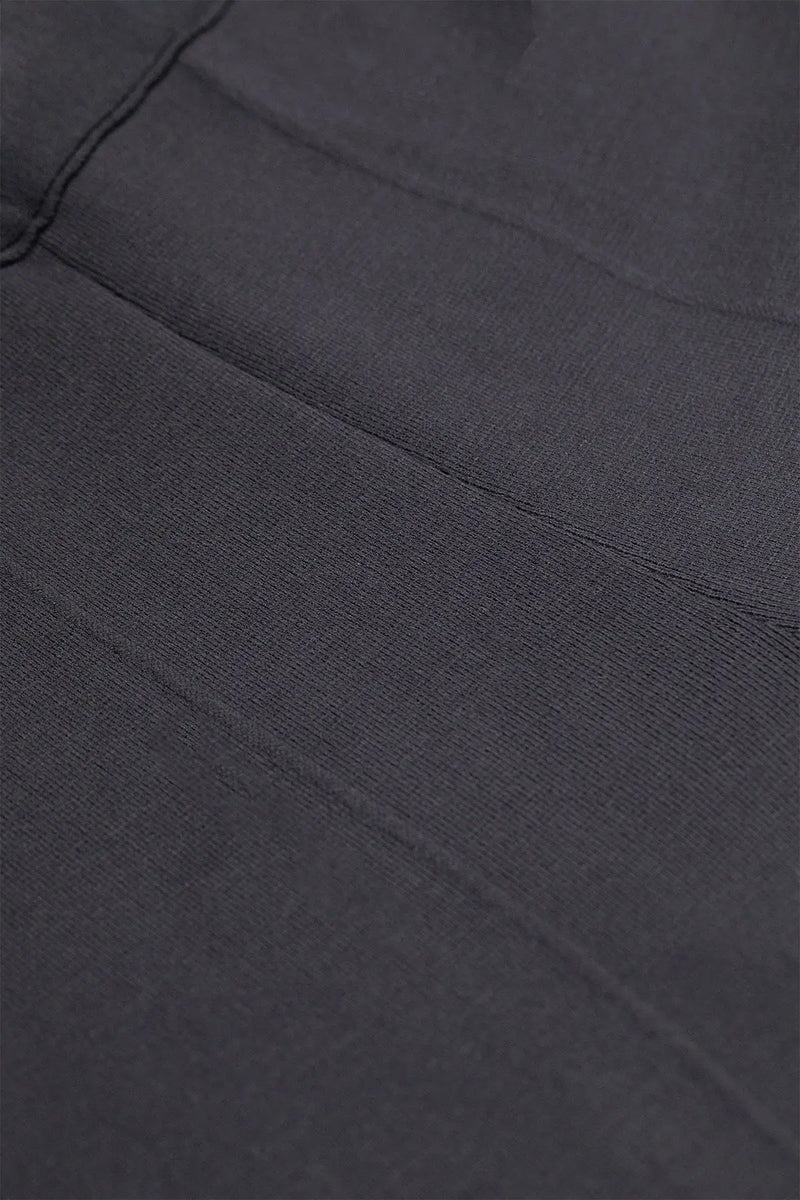 Koyu Gri Geniş Paça Crop Kadın Pantolon