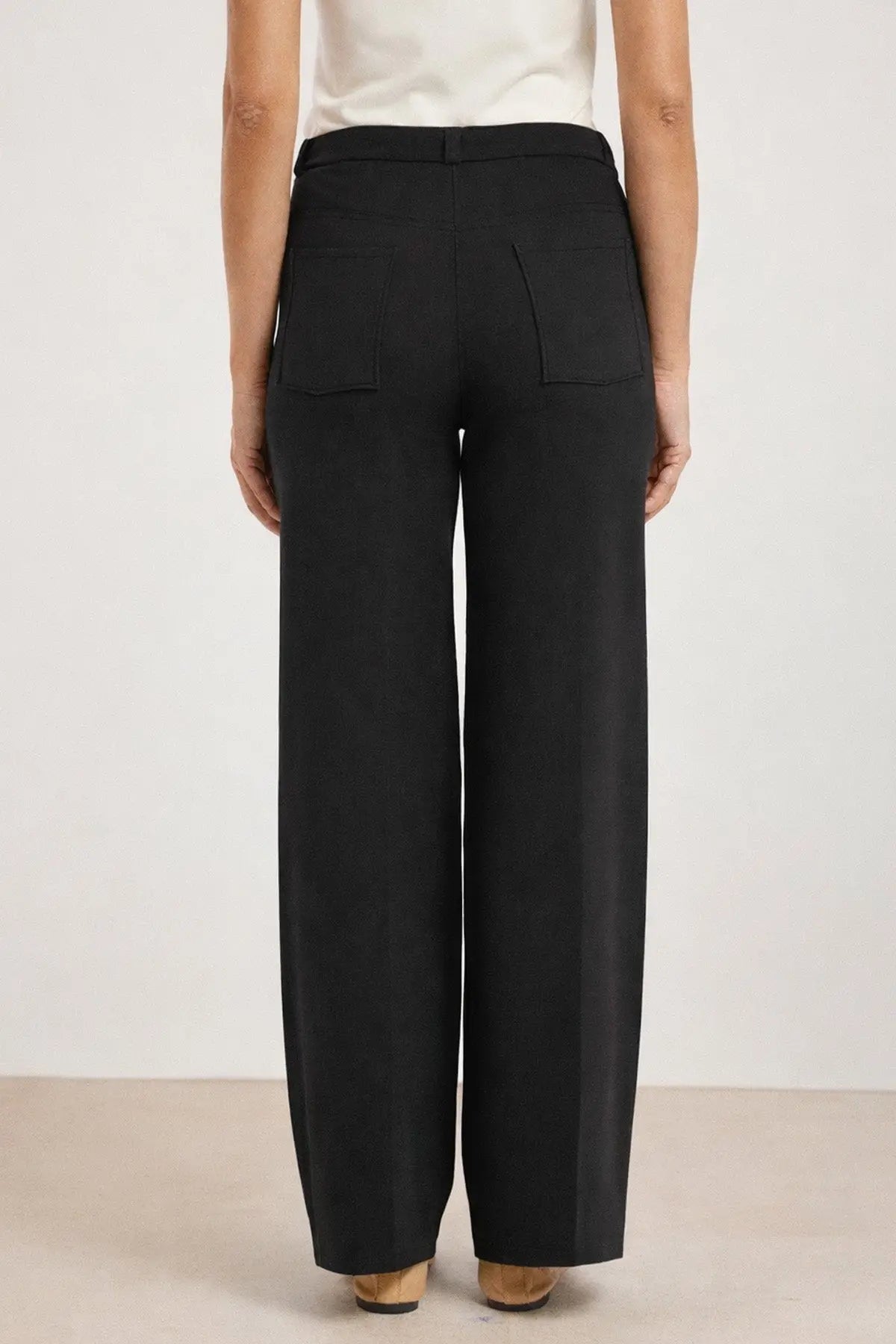 Siyah Fermuarlı Kadın Pantolon - Mısırlı 1951