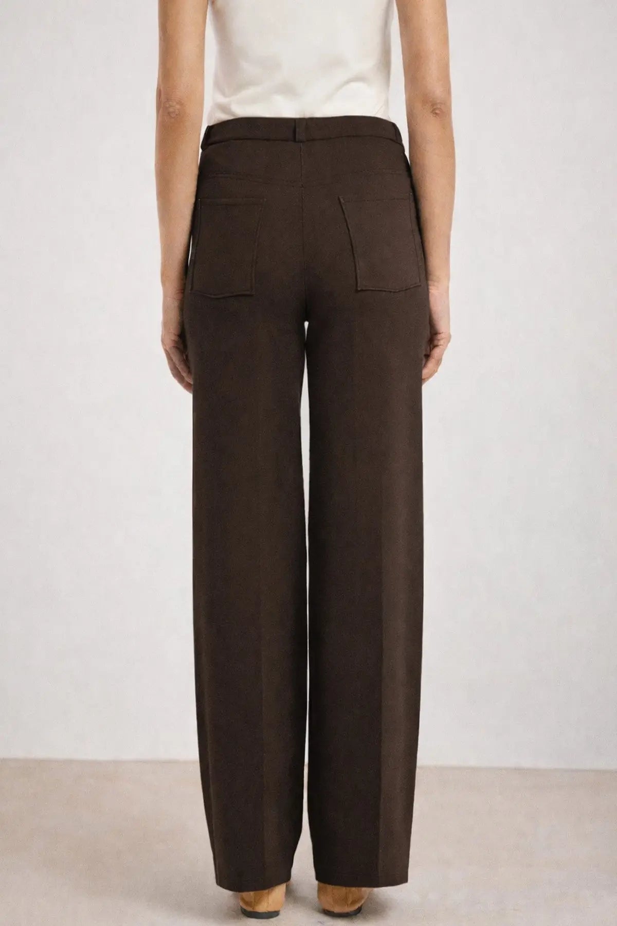 Acı Kahve Fermuarlı Kadın Pantolon - Mısırlı 1951