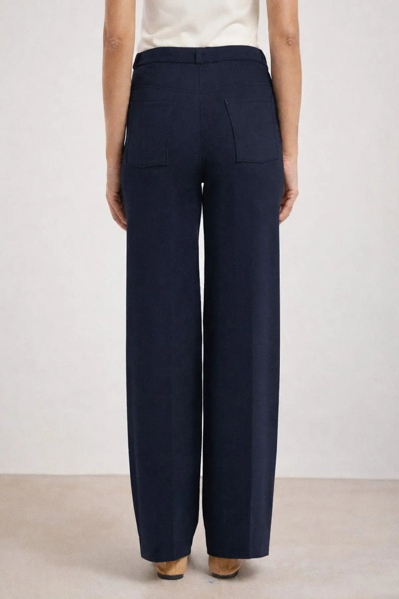 Lacivert Fermuarlı Kadın Pantolon - Mısırlı 1951
