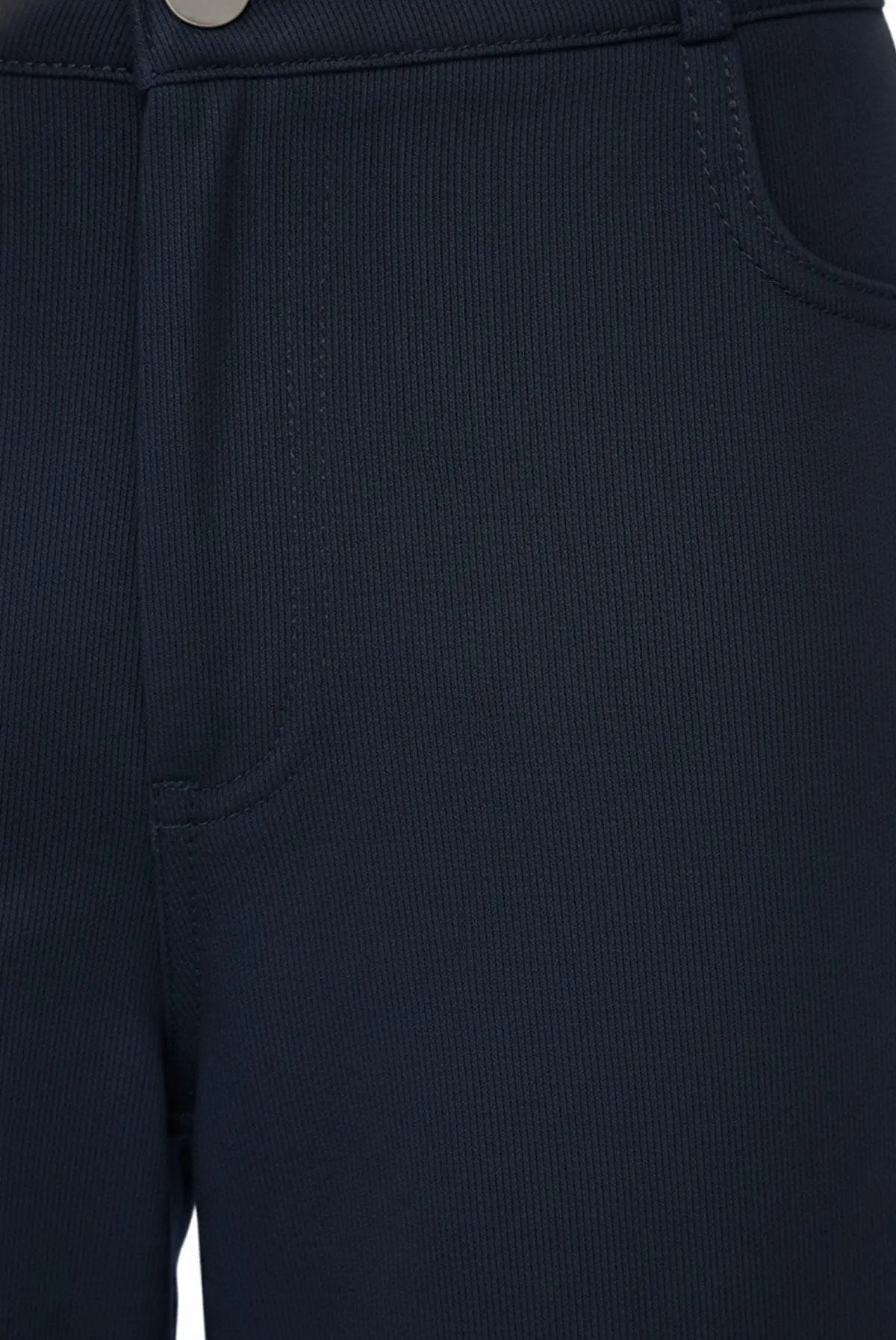 Lacivert Fermuarlı Kadın Pantolon  Mısırlı 1951