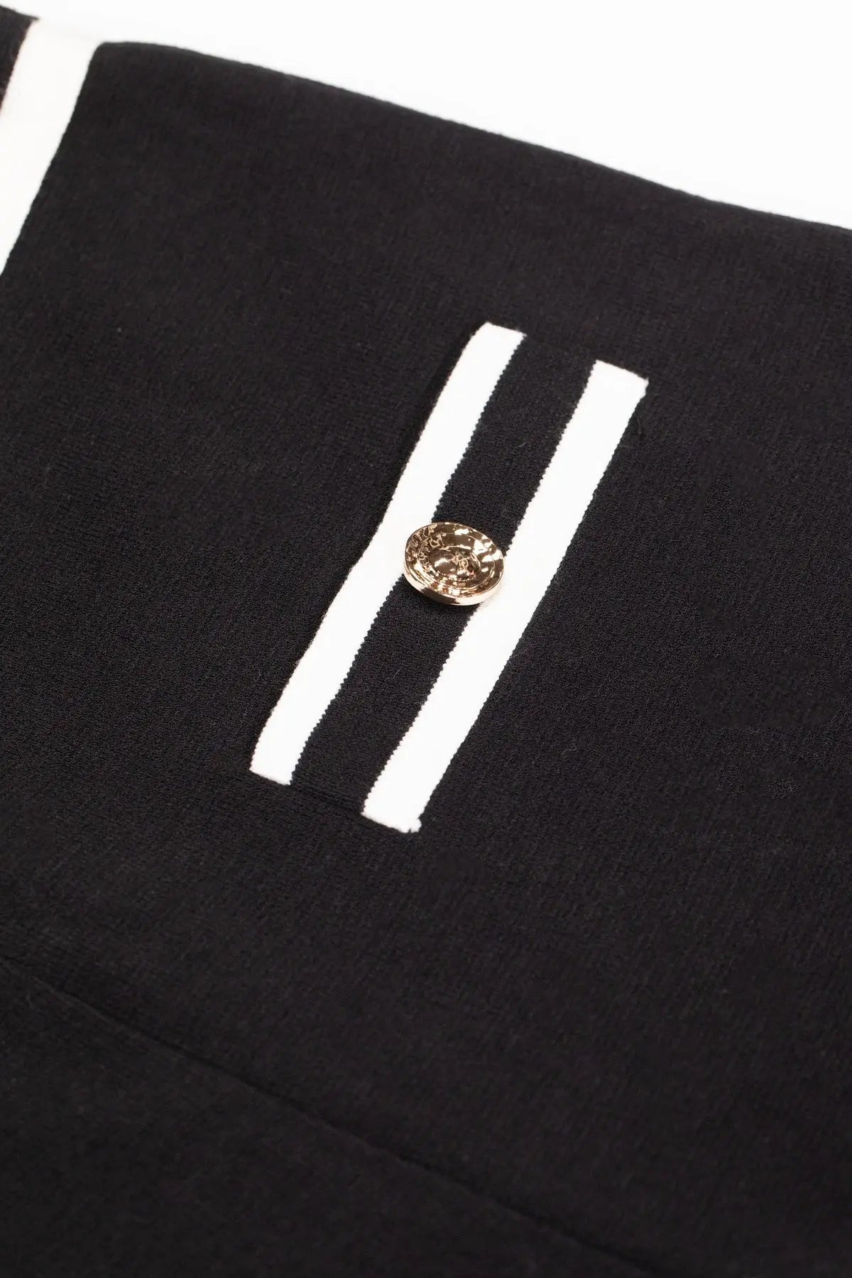 Siyah Ekru Biyeli Bol Paça Kadın Pantolon  Mısırlı 1951