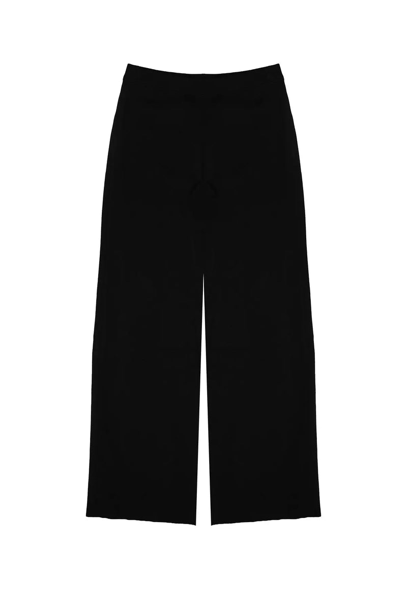 Siyah Paçası İnci Detaylı Kadın Pantolon  Mısırlı 1951