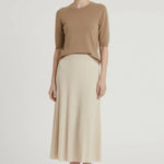 Ekru İnce Pileli Etek  Mısırlı 1951