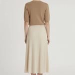 Ekru İnce Pileli Etek  Mısırlı 1951