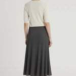 Antrasit İnce Pileli Etek  Mısırlı 1951