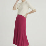 Fuşya İnce Pileli Etek  Mısırlı 1951