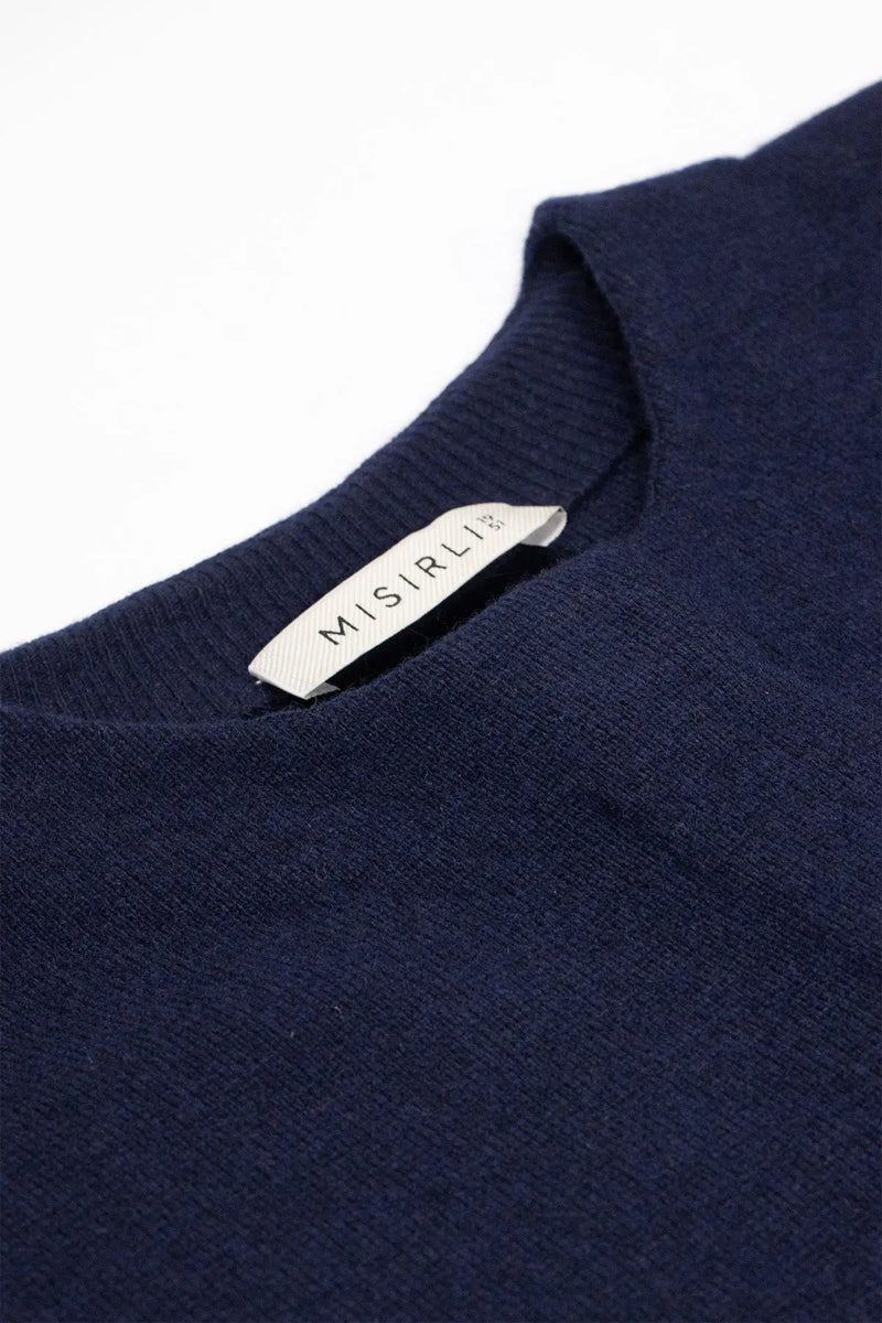 Lacivert Cepleri Düğmeli Kadın Ceket