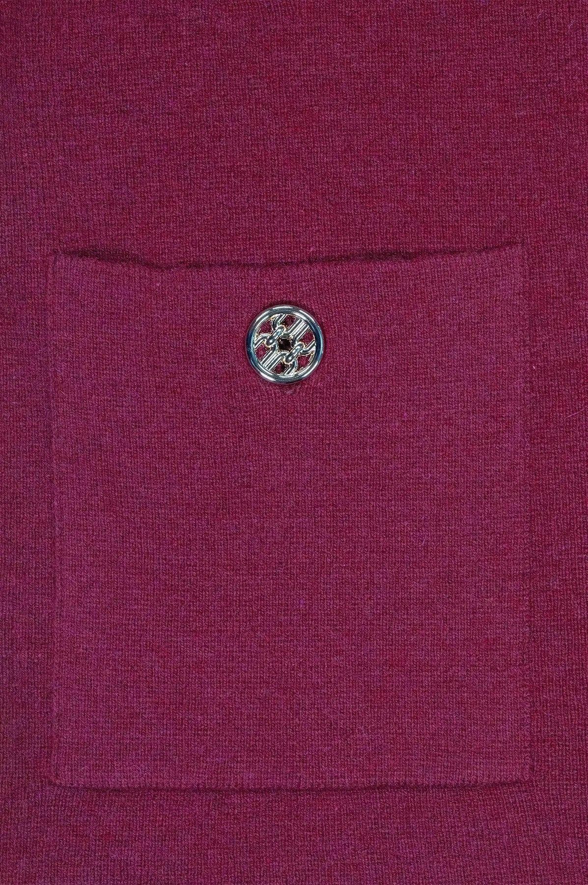 Mürdüm Cepleri Düğmeli Kadın Ceket  Mısırlı 1951