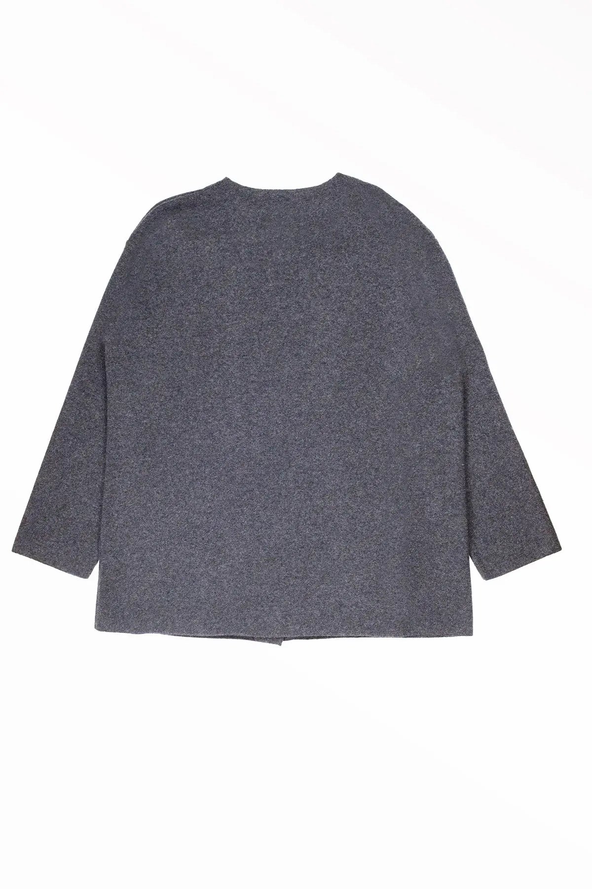 Koyu Gri Cepleri Düğmeli Kadın Ceket  Mısırlı 1951