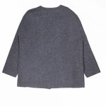 Koyu Gri Cepleri Düğmeli Kadın Ceket  Mısırlı 1951