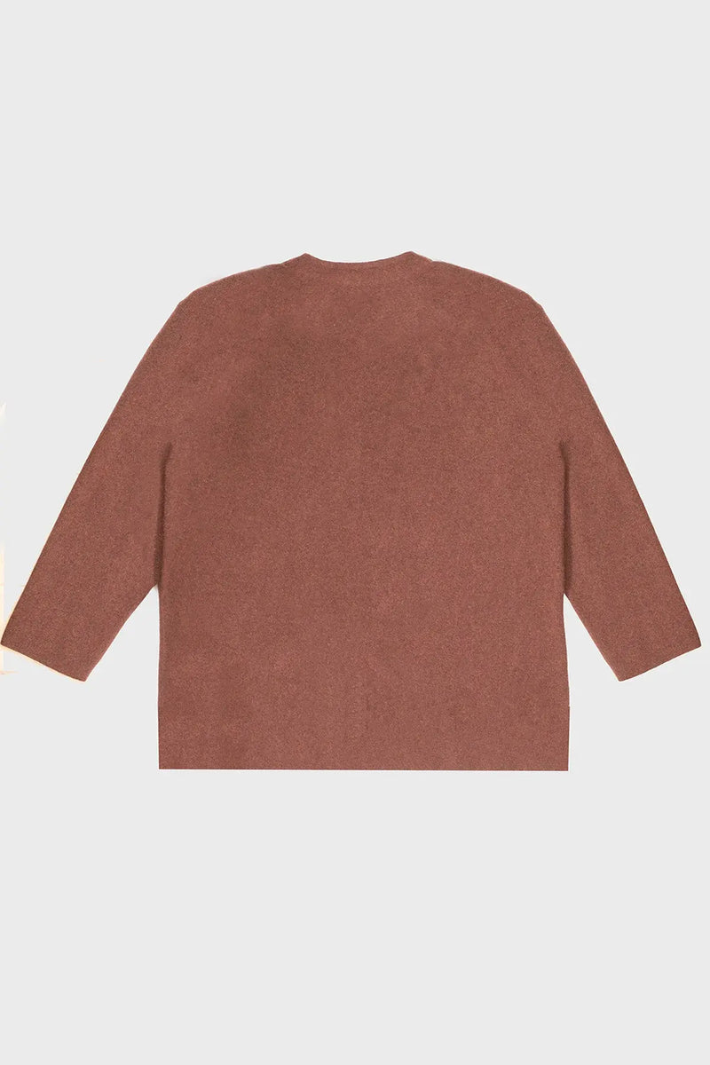 Kahverengi Cepleri Düğmeli Kadın Ceket