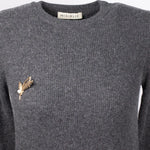 Koyu Gri Selanik Örgü Uzun Elbise - Mısırlı 1951