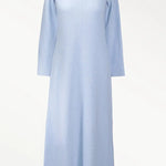 Bebe Mavi Selanik Örgü Uzun Elbise  Mısırlı 1951