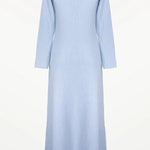 Bebe Mavi Selanik Örgü Uzun Elbise  Mısırlı 1951