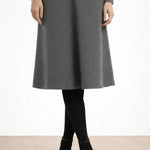 Gri Kırçıllı Midi Boy Etek - Mısırlı 1951