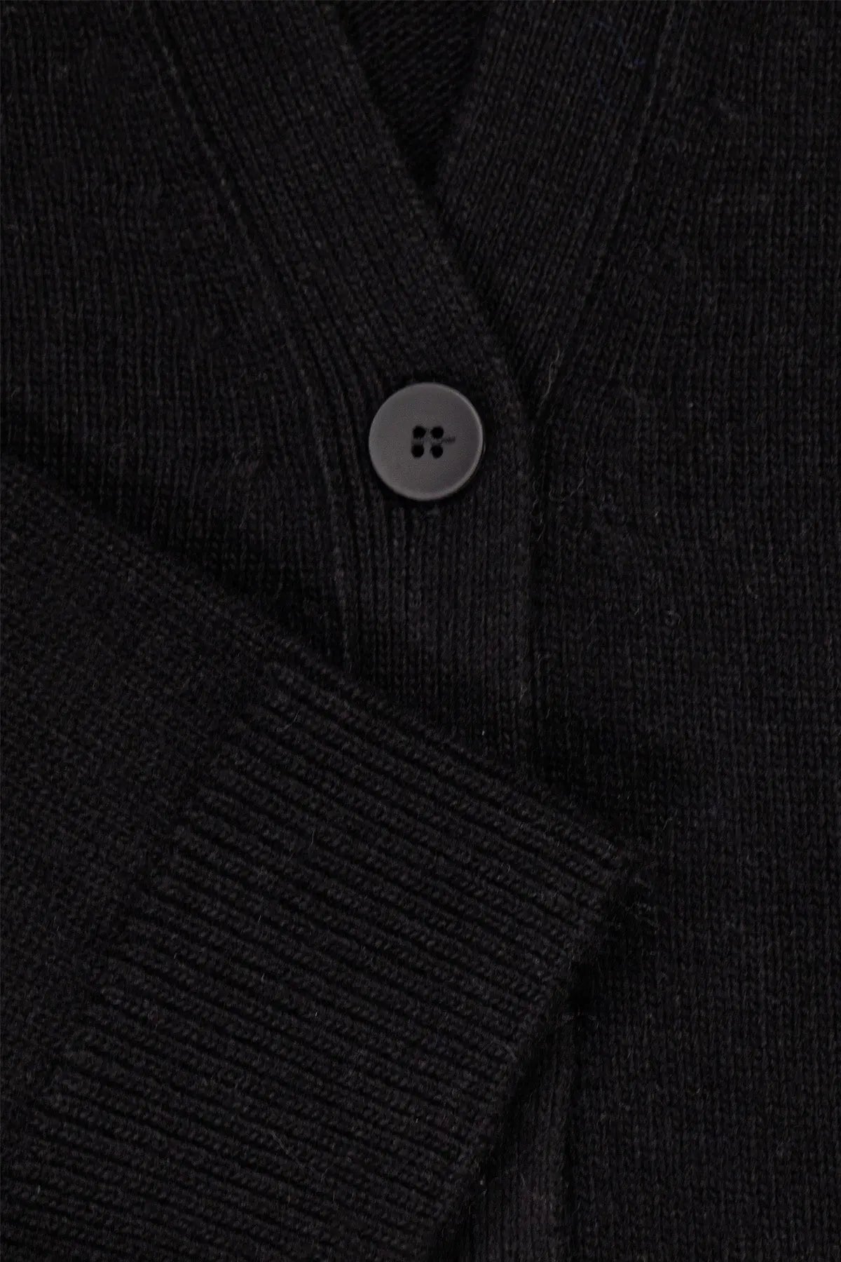 Siyah Düğmeli Midi Kadın Hırka - Mısırlı 1951