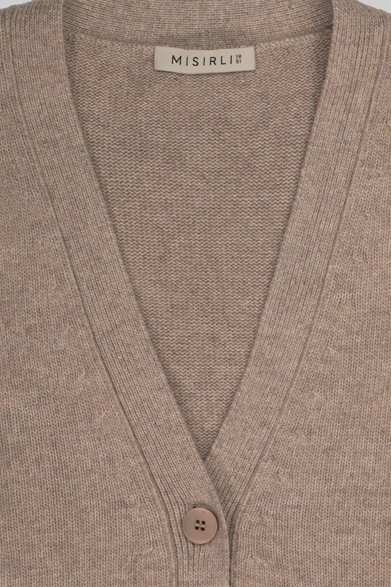 Camel Düğmeli Midi Kadın Hırka  Mısırlı 1951