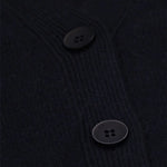 Lacivert Düğmeli Midi Kadın Hırka  Mısırlı 1951