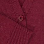 Mürdüm Düğmeli Midi Kadın Hırka  Mısırlı 1951