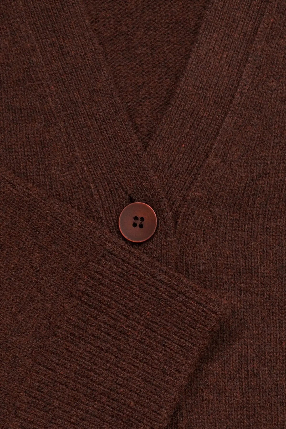 Kahverengi Düğmeli Midi Kadın Hırka  Mısırlı 1951