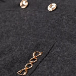 Koyu Gri Zincir Aksesuarlı Kadın Hırka  Mısırlı 1951