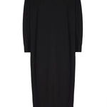 Siyah Boydan Düğmeli Uzun Kadın Hırka - Mısırlı 1951