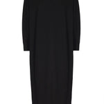 Siyah Boydan Düğmeli Uzun Kadın Hırka  Mısırlı 1951