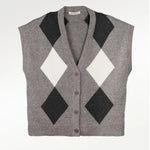 Multicolor Baklava Desenli Kadın Süveter  Mısırlı 1951