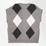 Multicolor Baklava Desenli Kadın Süveter  Mısırlı 1951