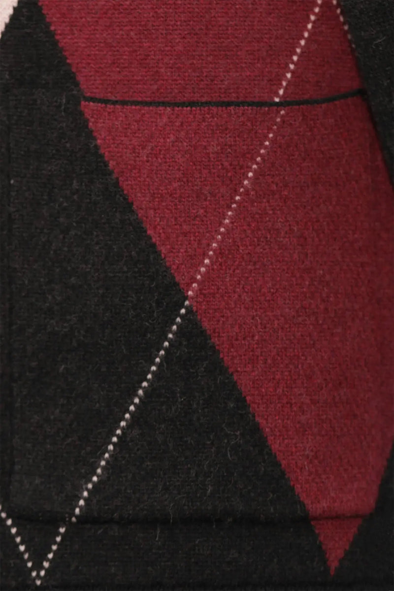 Multicolor Baklava Desenli Kadın Hırka