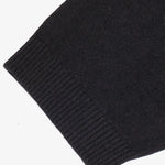 Siyah Yarım Boğazlı Kısa Kollu Kadın Kazak  Mısırlı 1951