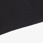 Siyah Yarım Boğazlı Kısa Kollu Kadın Kazak  Mısırlı 1951