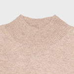 Camel Yarım Boğazlı Kısa Kollu Kadın Kazak - Mısırlı 1951