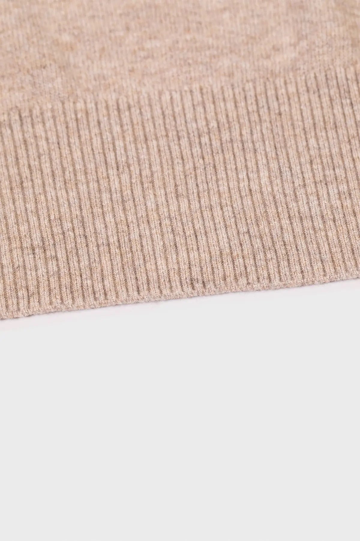 Camel Yarım Boğazlı Kısa Kollu Kadın Kazak - Mısırlı 1951