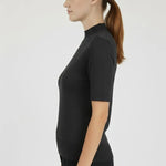 Koyu Gri Yarım Boğazlı Kısa Kollu Kadın Kazak  Mısırlı 1951