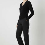 Siyah Yakası İnci Detaylı Kadın Kazak  Mısırlı 1951