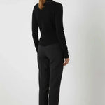 Siyah Yakası İnci Detaylı Kadın Kazak  Mısırlı 1951