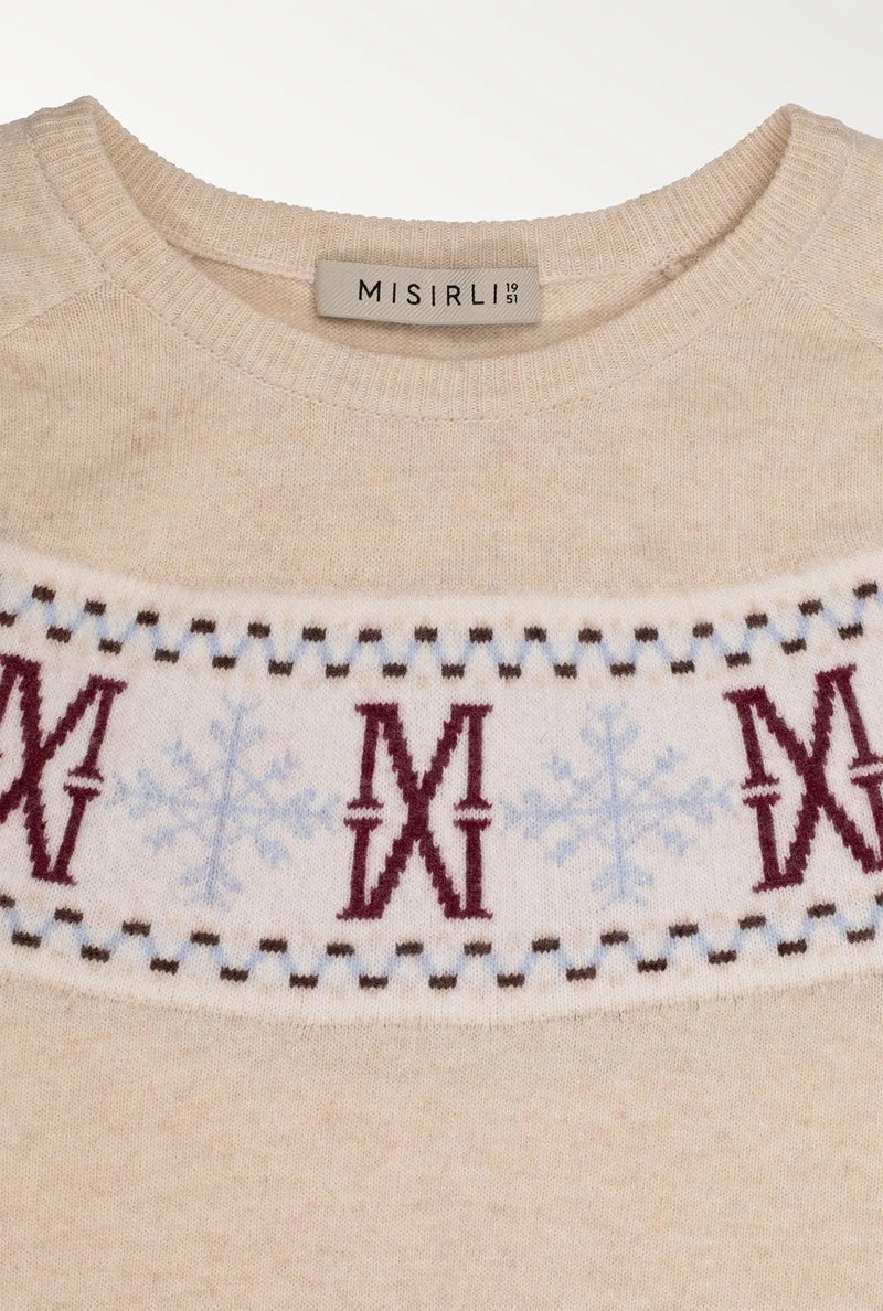 Multicolor Jakarlı Kadın Kazak