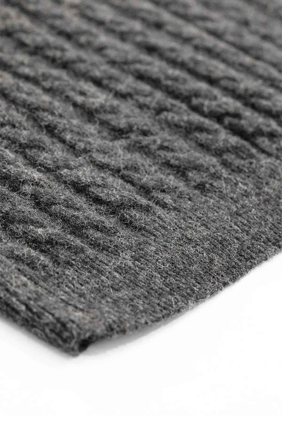 Koyu Gri Örgü Desenli Kadın Kazak  Mısırlı 1951