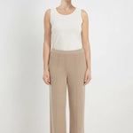 Camel Nervürlü Bol Paça Kadın Pantolon  Mısırlı 1951