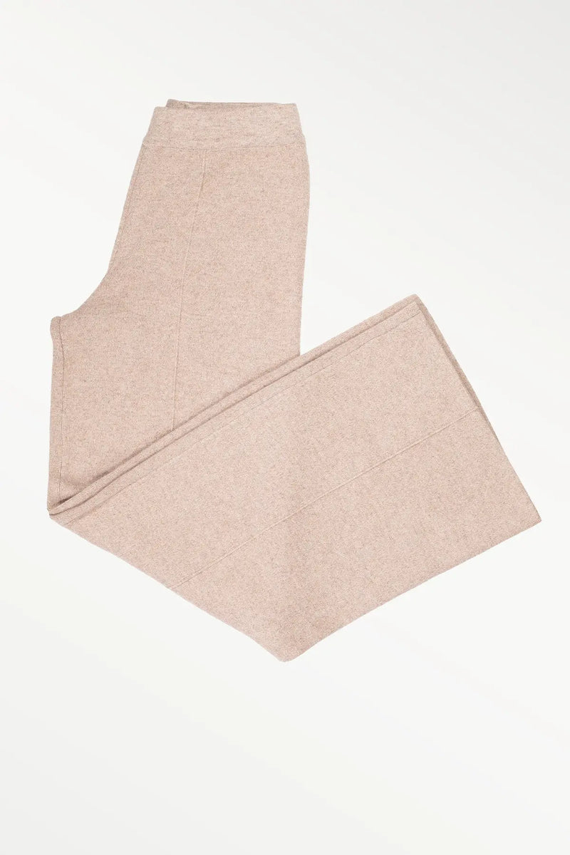 Camel Nervürlü Bol Paça Kadın Pantolon  Mısırlı 1951