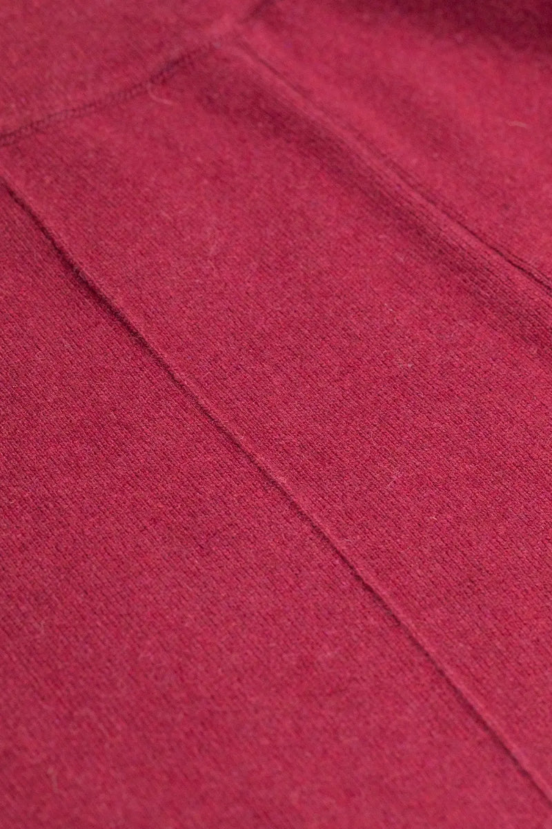 Mürdüm Nervürlü Bol Paça Kadın Pantolon  Mısırlı 1951