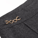 Koyu Gri Zincir Aksesuarlı Kadın Pantolon  Mısırlı 1951